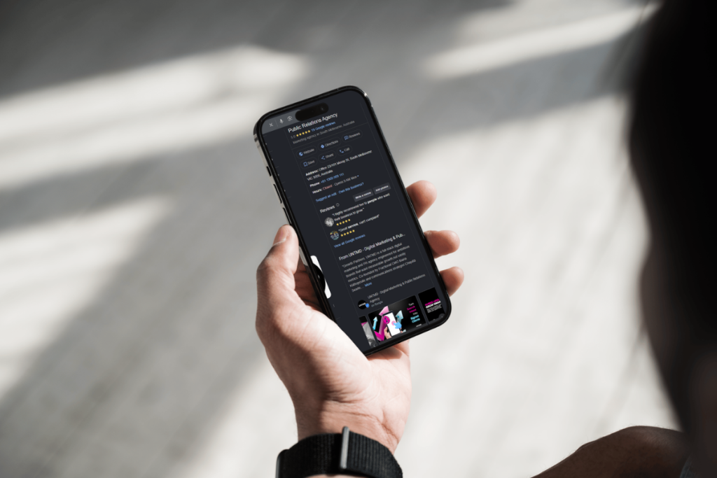 Above H2_ Strategy 12 | UNTMD | Award-Winning Digital Marketing Agency in Australia Google Business Profile for small business local brand awareness and search visibility